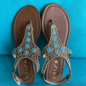 Women’s Unisa beaded sandals size 10